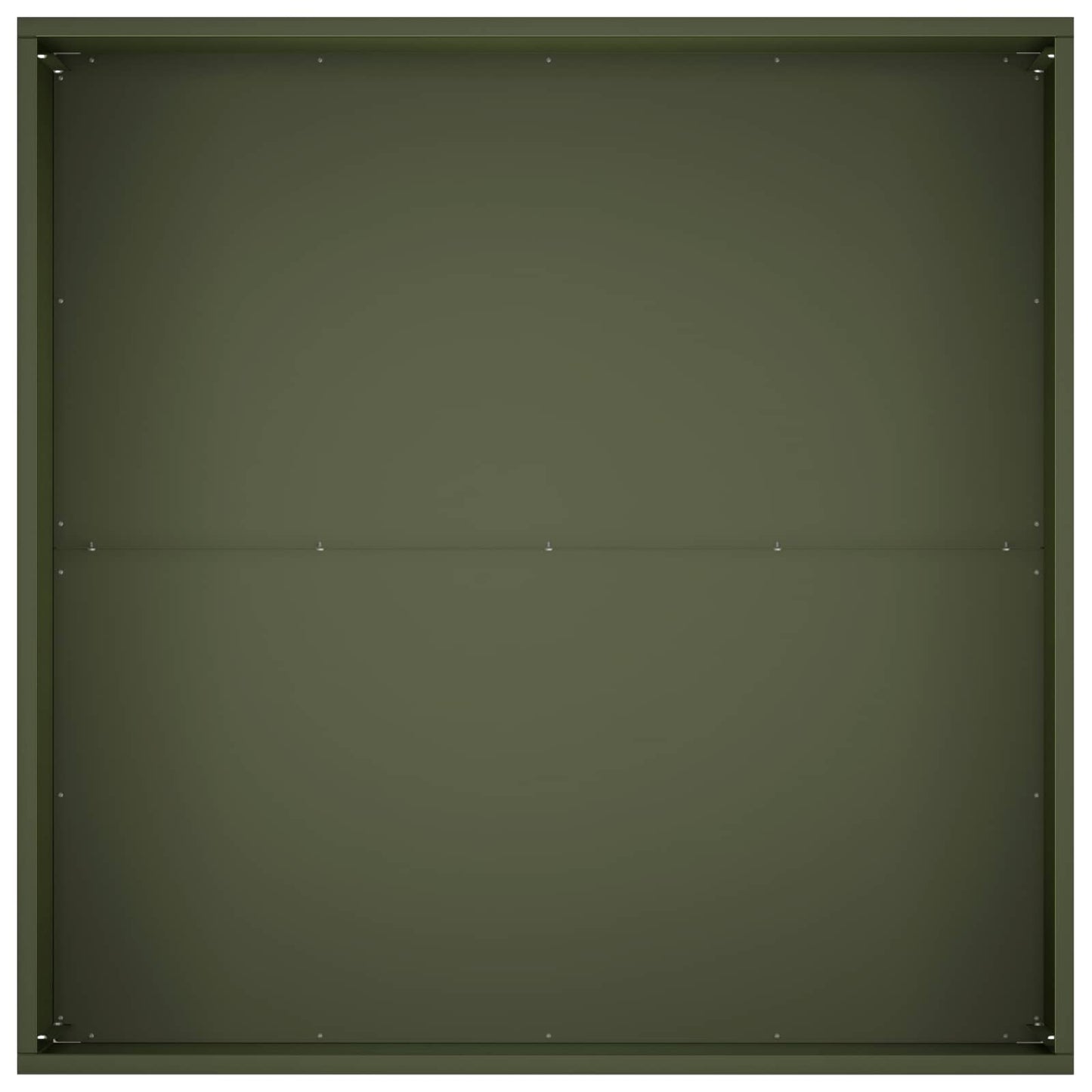 Plantenbak Olijfgroen 80 x 80 x 40 cm Koudgewalst staal