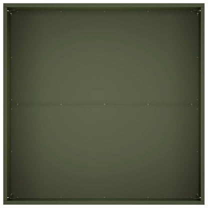 Plantenbak Olijfgroen 80 x 80 x 40 cm Koudgewalst staal