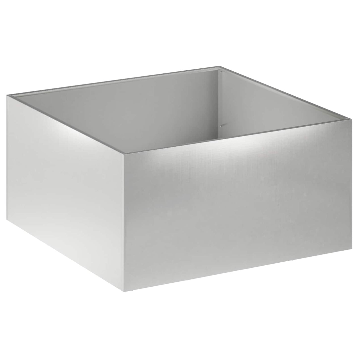 Plantenbak zilver 80 x 80 x 40 cm Roestvrij staal