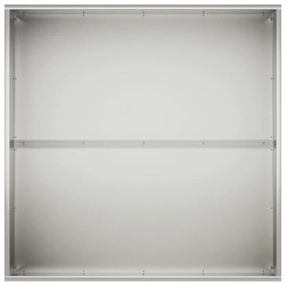 Plantenbak zilver 80 x 80 x 40 cm Roestvrij staal