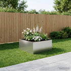 Plantenbak zilver 80 x 80 x 40 cm Gegalvaniseerd staal