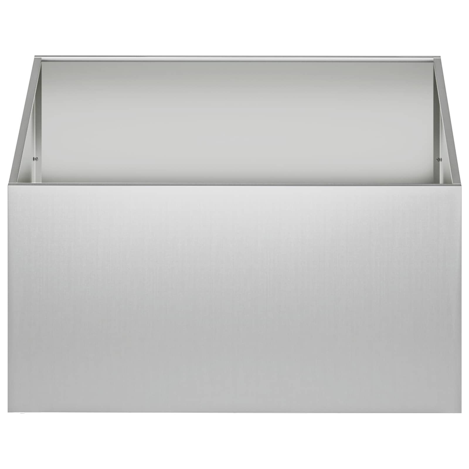 Plantenbak 2 st zilver 80 x 80 x 40 cm Gegalvaniseerd staal