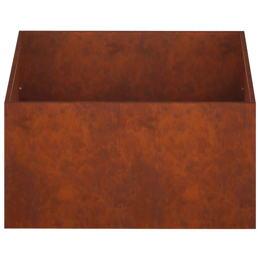 Plantenbak Roestkleurig 80 x 80 x 40 cm weervast staal