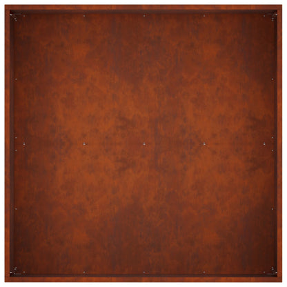 Plantenbak Roestkleurig 80 x 80 x 40 cm weervast staal