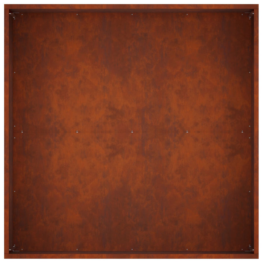 Plantenbak Roestkleurig 80 x 80 x 40 cm weervast staal