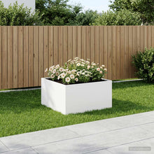 Plantenbak Wit 100 x 100 x 40 cm Koudgewalst staal