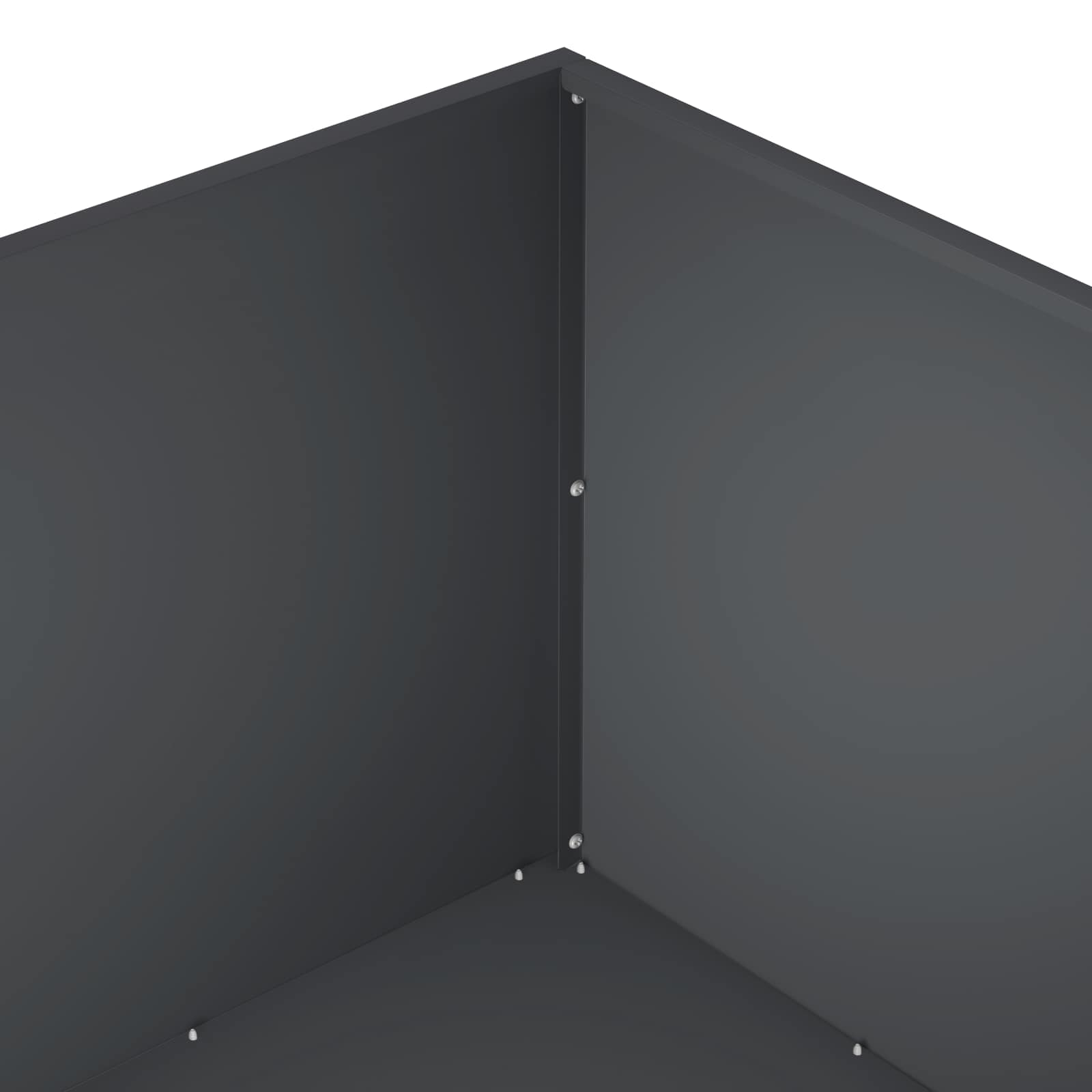 Plantenbak Antraciet 100 x 100 x 40 cm Koudgewalst staal