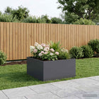 Plantenbak 100x100x40 cm antraciet koudgewalst staal