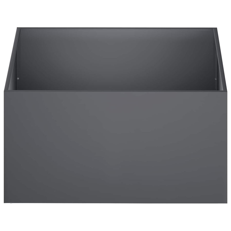 Plantenbak Antraciet 100 x 100 x 40 cm Koudgewalst staal