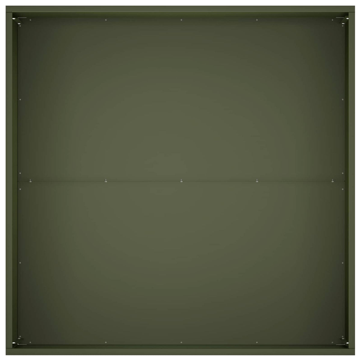 Plantenbak 2 st Olijfgroen 100 x 100 x 40 cm Koudgewalst staal