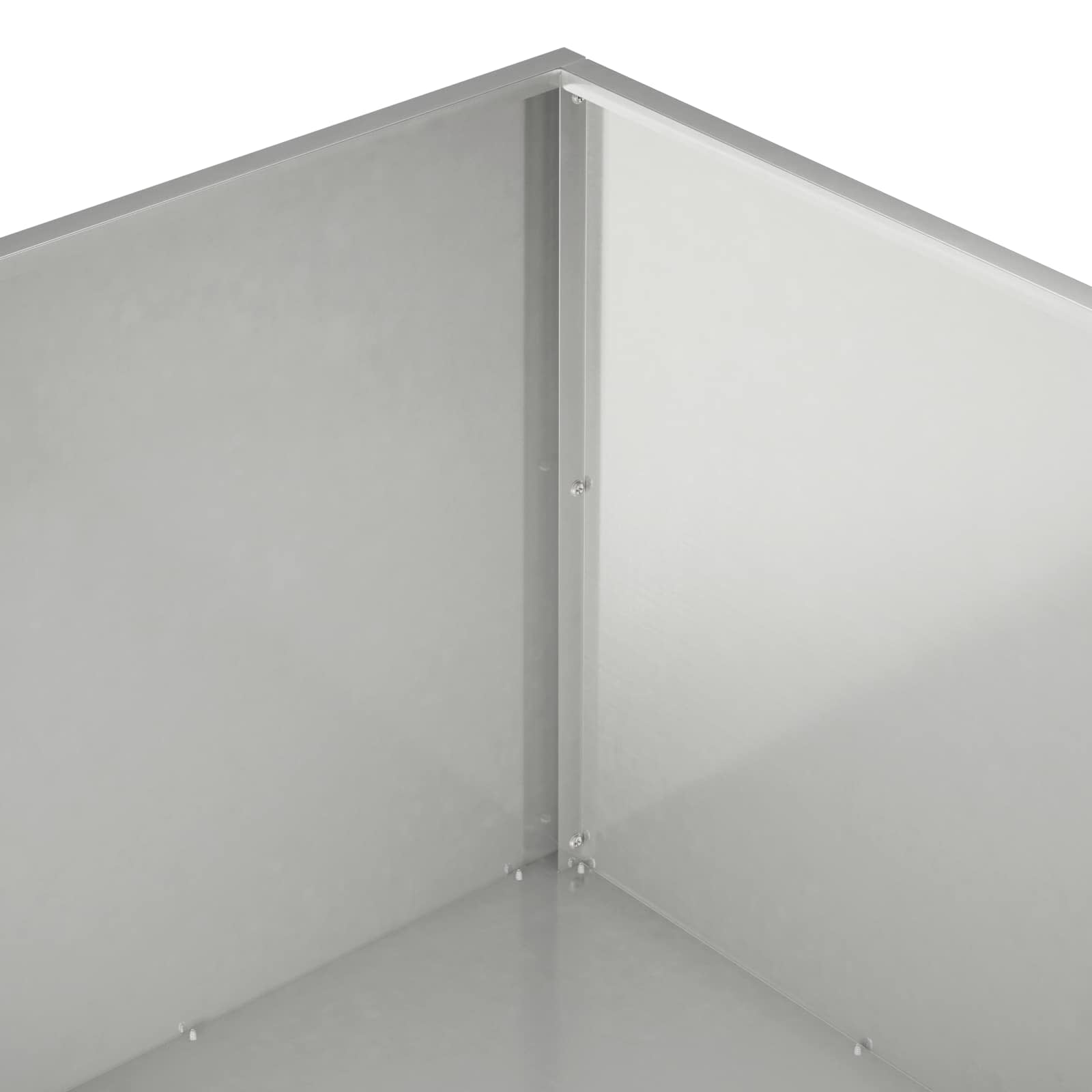 Plantenbak zilver 100 x 100 x 40 cm Roestvrij staal