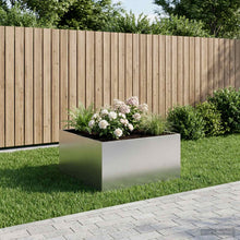 Plantenbak zilver 100 x 100 x 40 cm Roestvrij staal