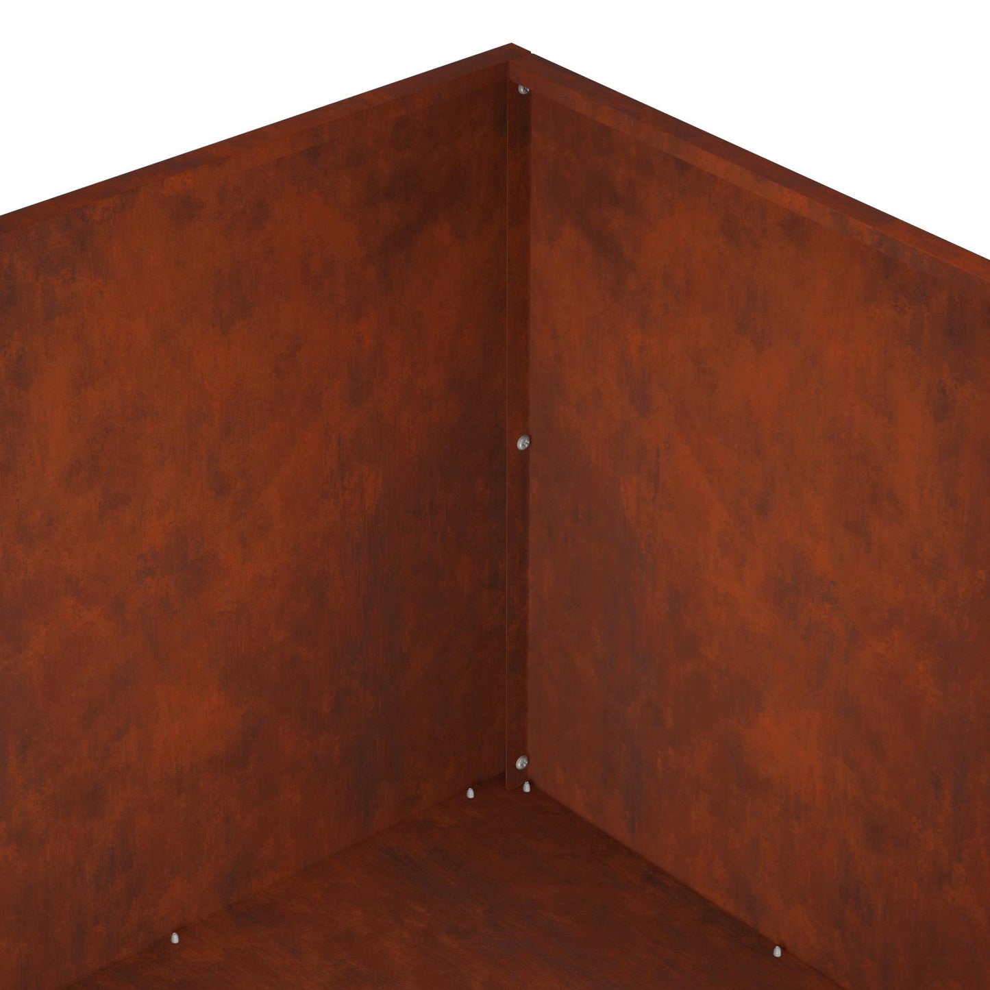 Plantenbak Roestkleurig 100 x 100 x 40 cm weervast staal