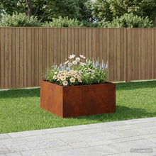 Plantenbak Roestkleurig 100 x 100 x 40 cm weervast staal