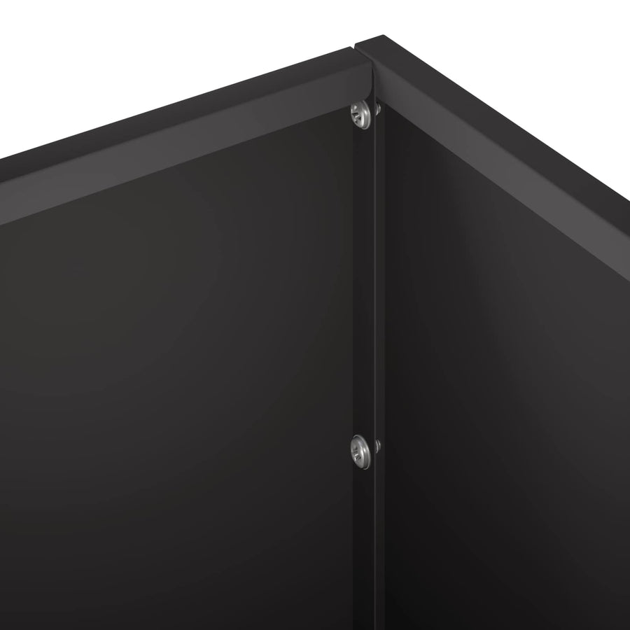 Plantenbak Zwart 40 x 20 x 20 cm Koudgewalst staal