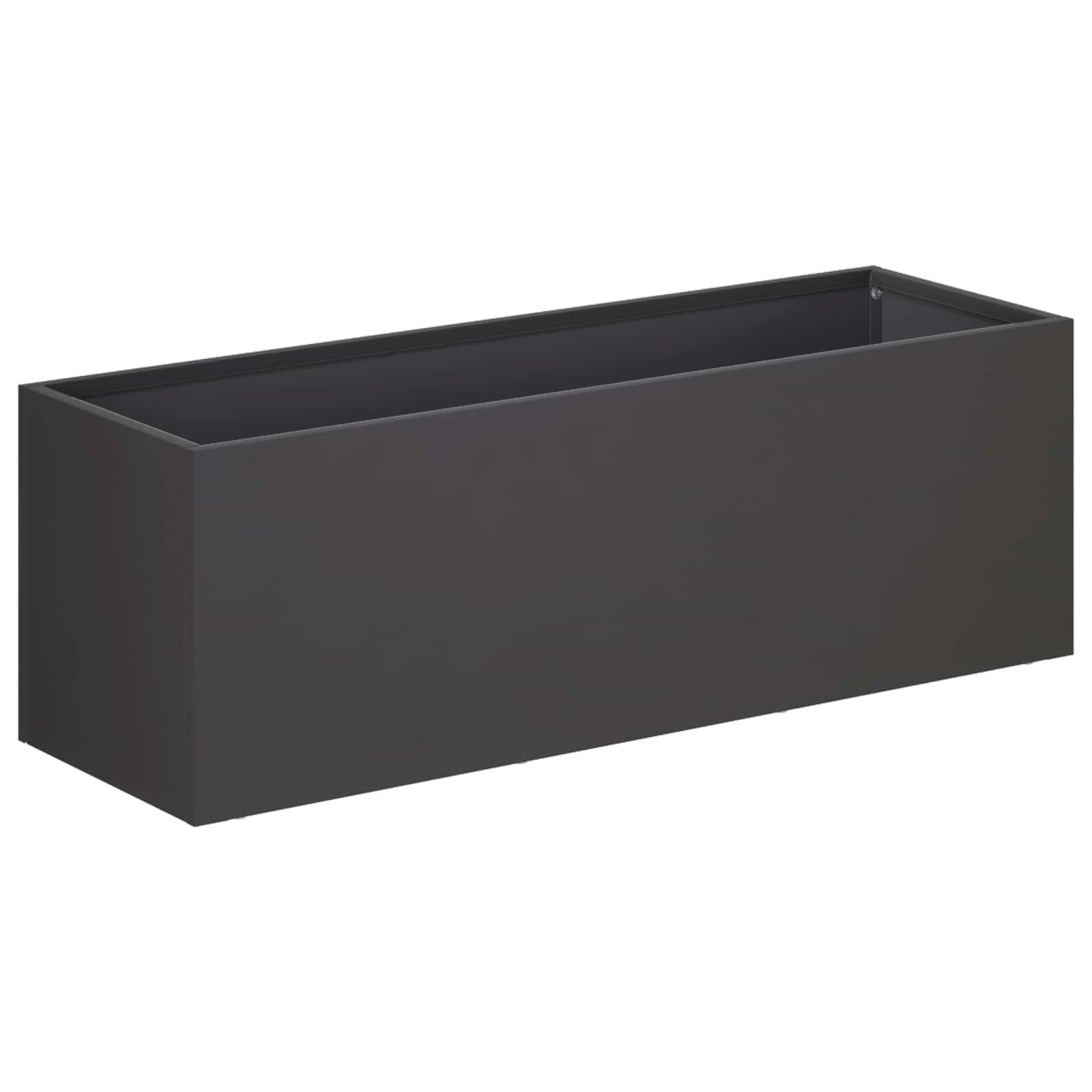 Plantenbak Zwart 40 x 20 x 20 cm Koudgewalst staal
