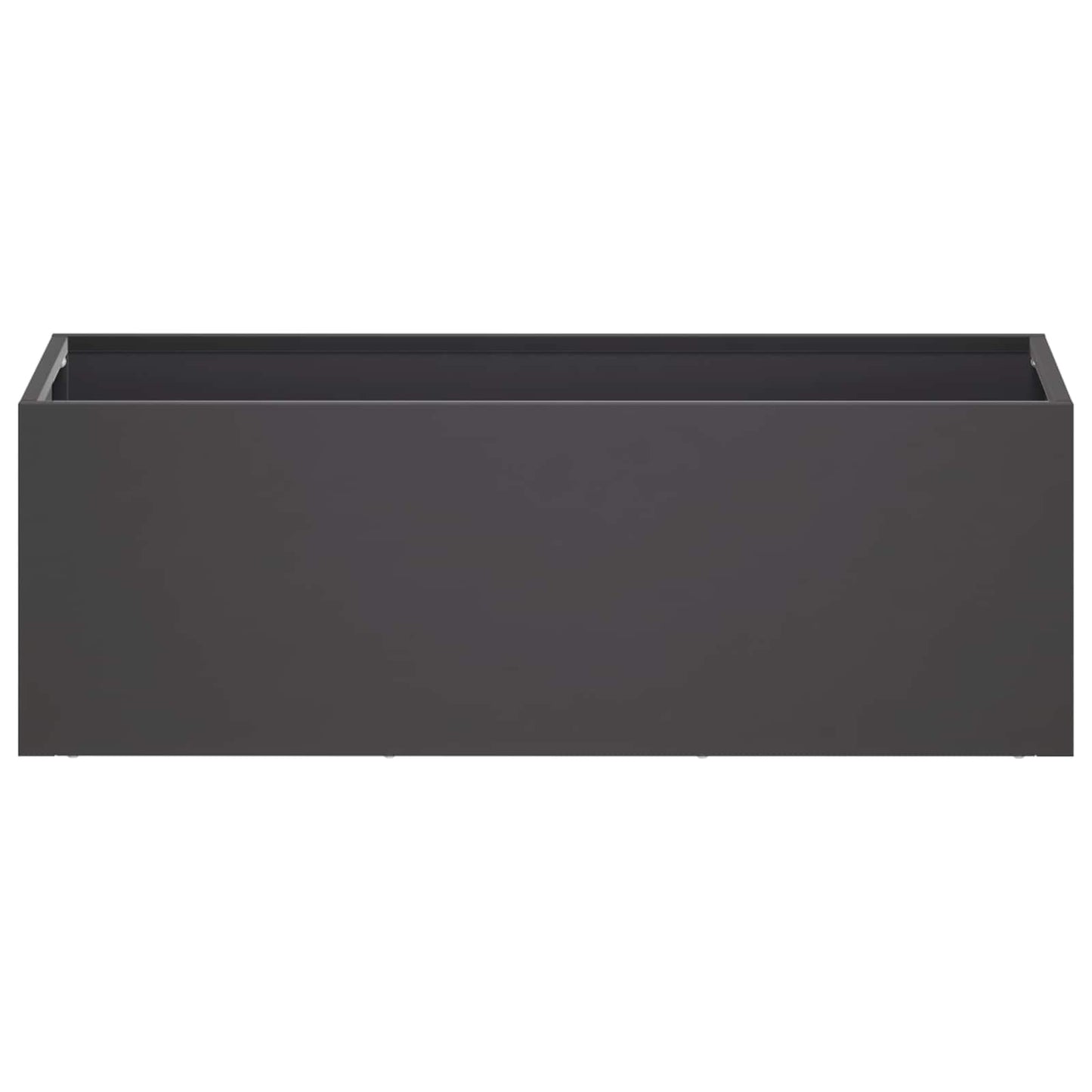 Plantenbak Zwart 40 x 20 x 20 cm Koudgewalst staal
