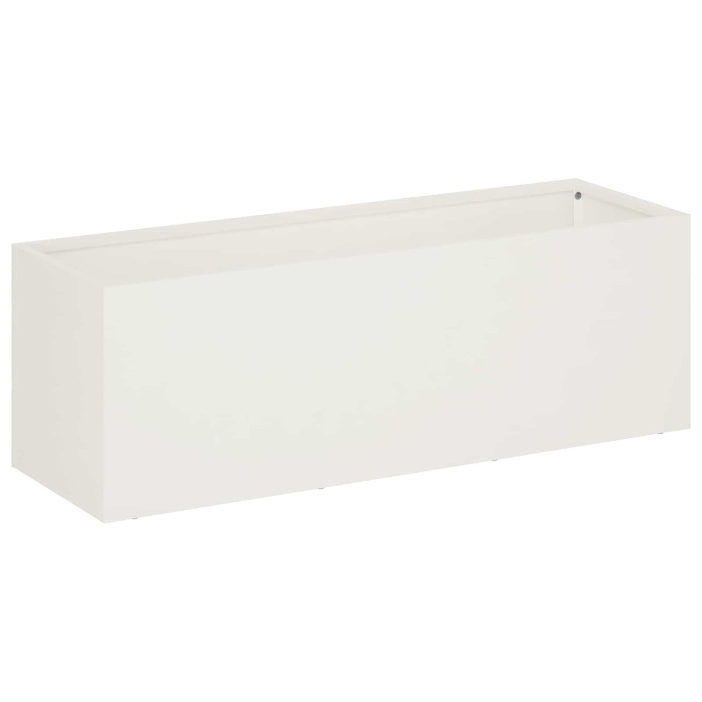 Plantenbak 2 st Wit 40 x 20 x 20 cm Koudgewalst staal
