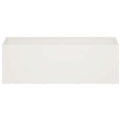 Plantenbak 2 st Wit 40 x 20 x 20 cm Koudgewalst staal