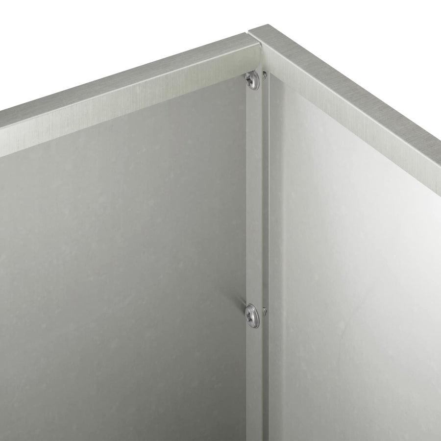 Plantenbak zilver 40 x 20 x 20 cm Roestvrij staal