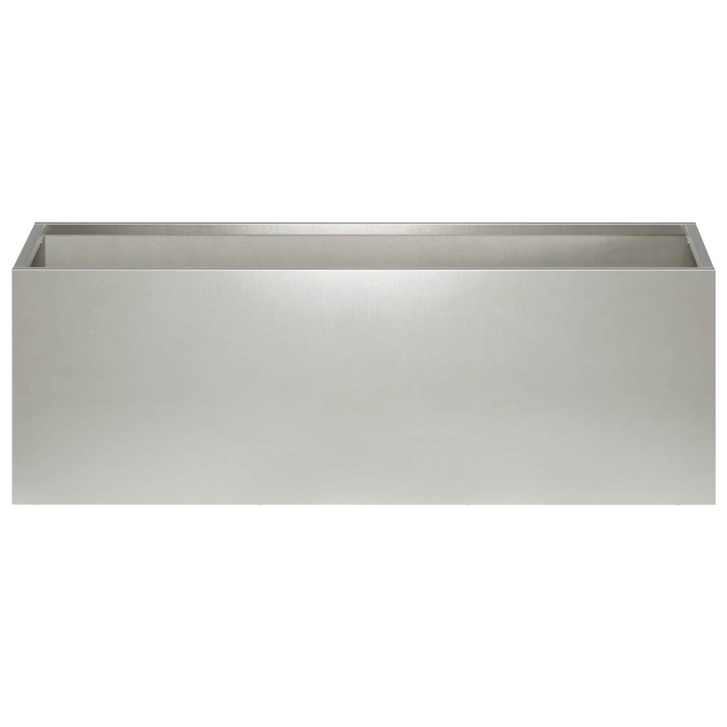 Plantenbak zilver 40 x 20 x 20 cm Roestvrij staal