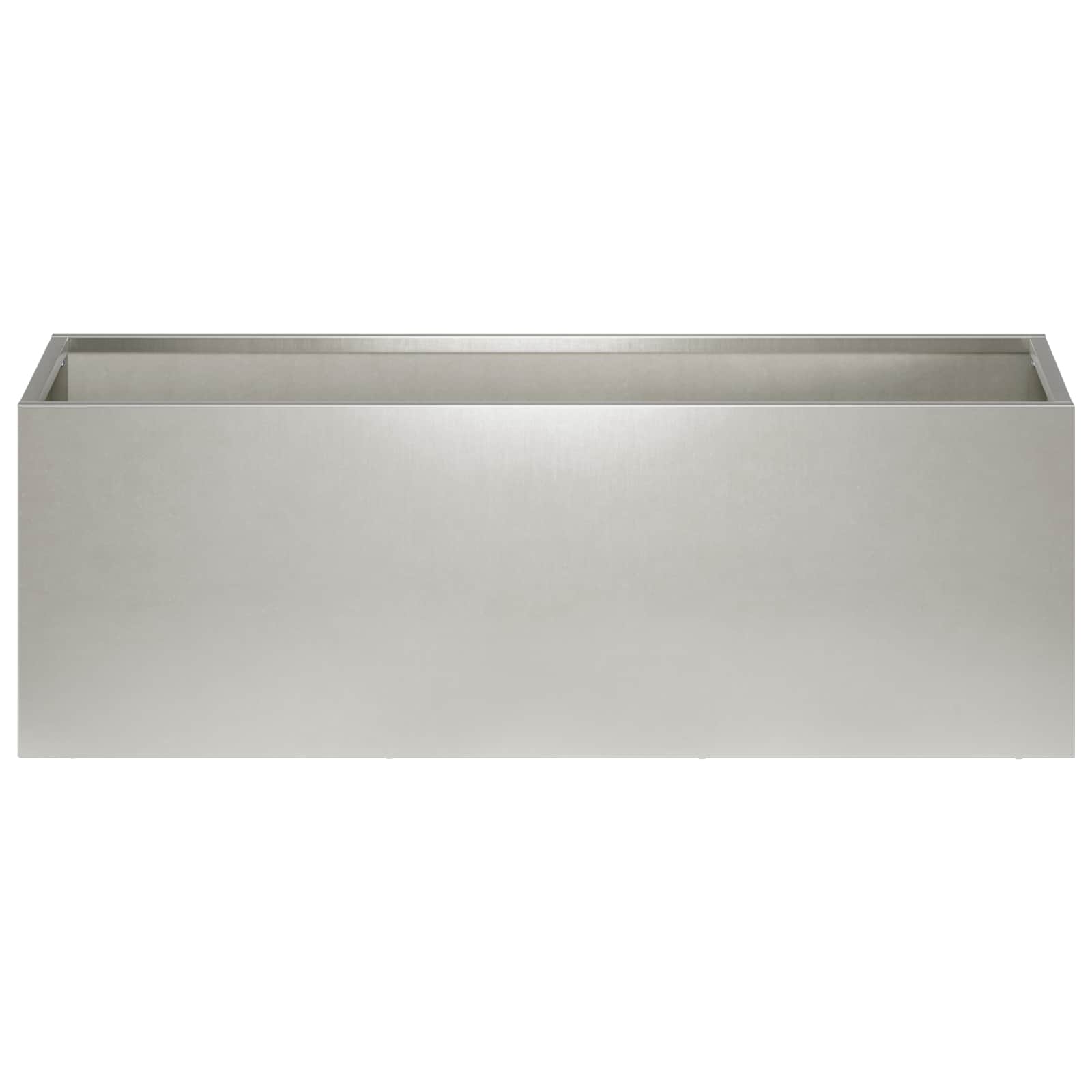 Plantenbak zilver 40 x 20 x 20 cm Roestvrij staal