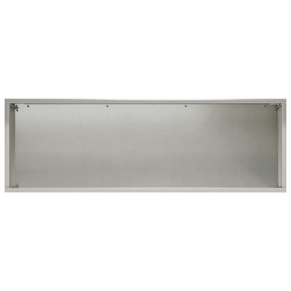 Plantenbak zilver 40 x 20 x 20 cm Roestvrij staal