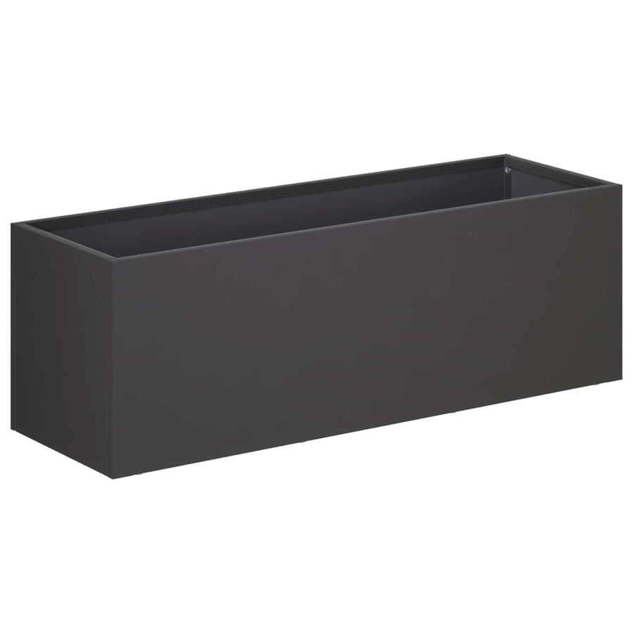 Plantenbak Zwart 60 x 20 x 20 cm Koudgewalst staal