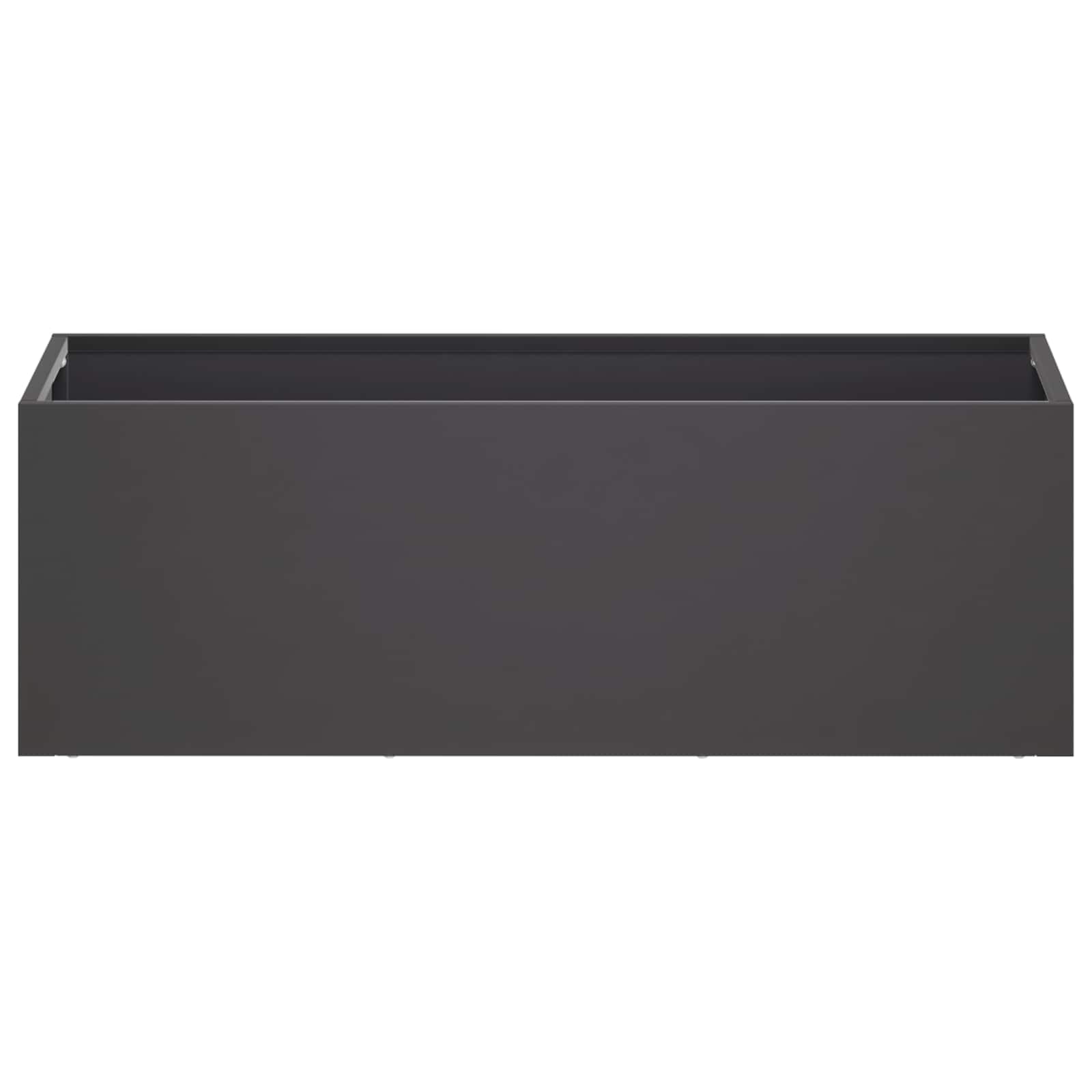 Plantenbak Zwart 60 x 20 x 20 cm Koudgewalst staal