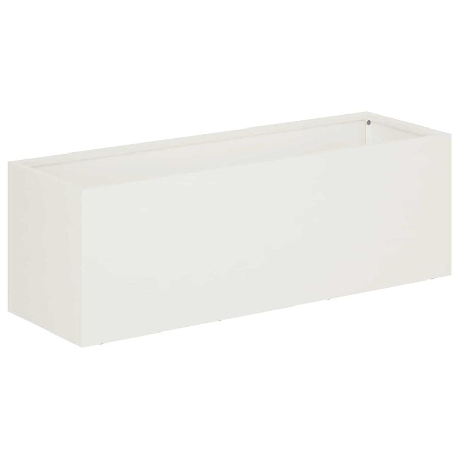 Plantenbak Wit 60 x 20 x 20 cm Koudgewalst staal