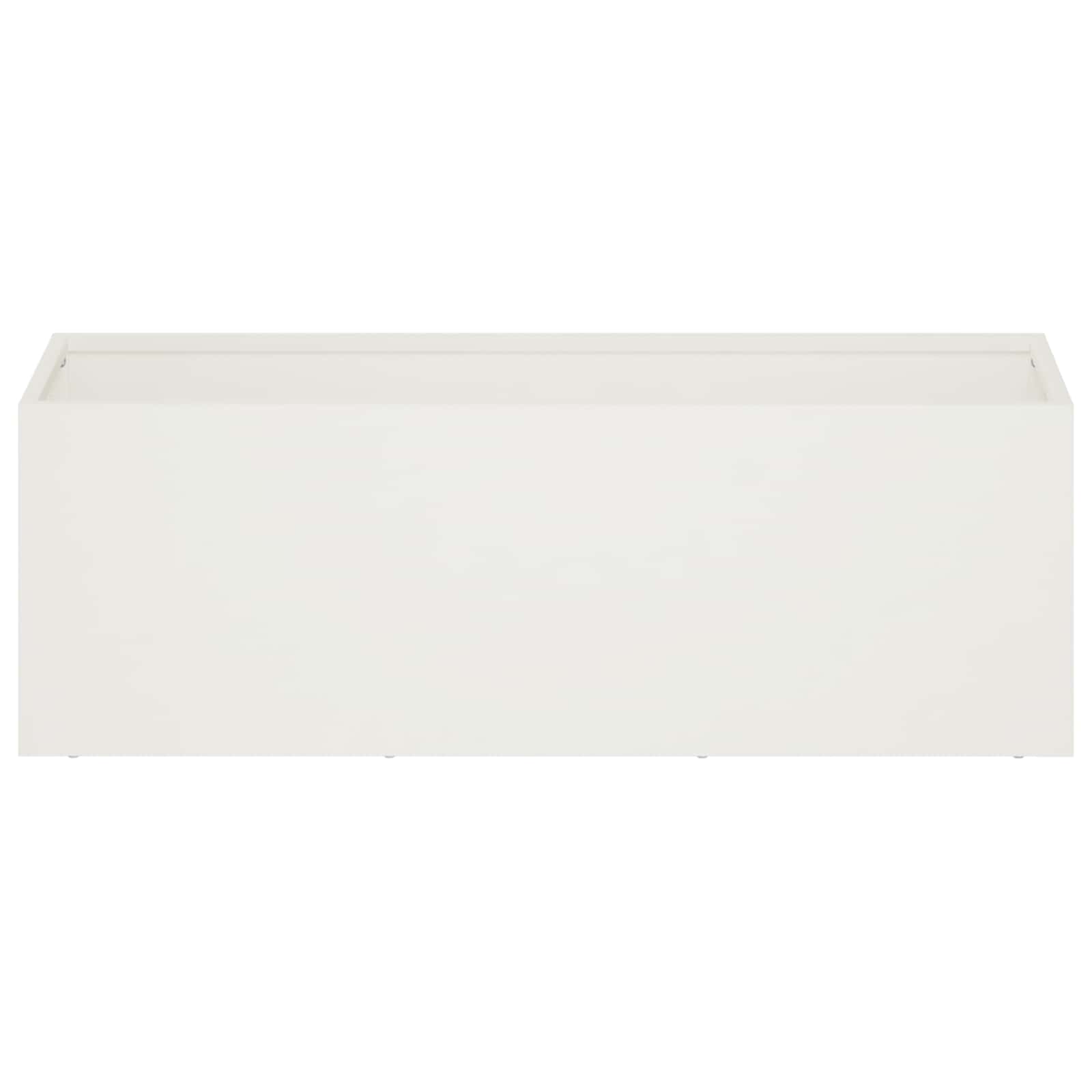 Plantenbak Wit 60 x 20 x 20 cm Koudgewalst staal