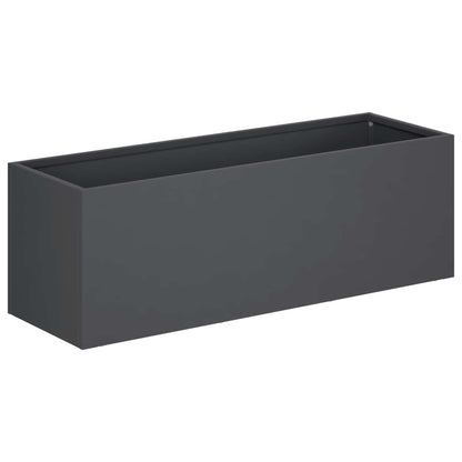 Plantenbak 2 st Antraciet 60 x 20 x 20 cm Koudgewalst staal