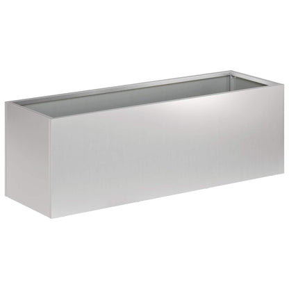 Plantenbak 2 st zilver 60 x 20 x 20 cm Gegalvaniseerd staal