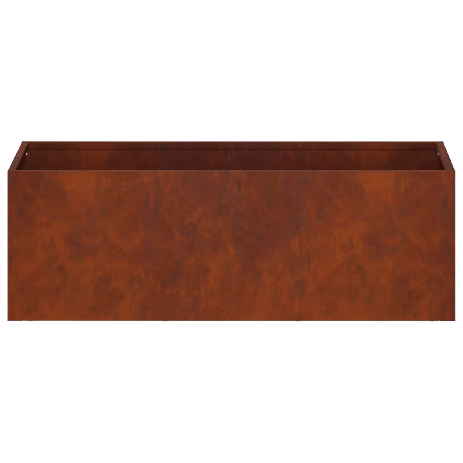 Plantenbak 2 st Roestkleurig 60 x 20 x 20 cm weervast staal