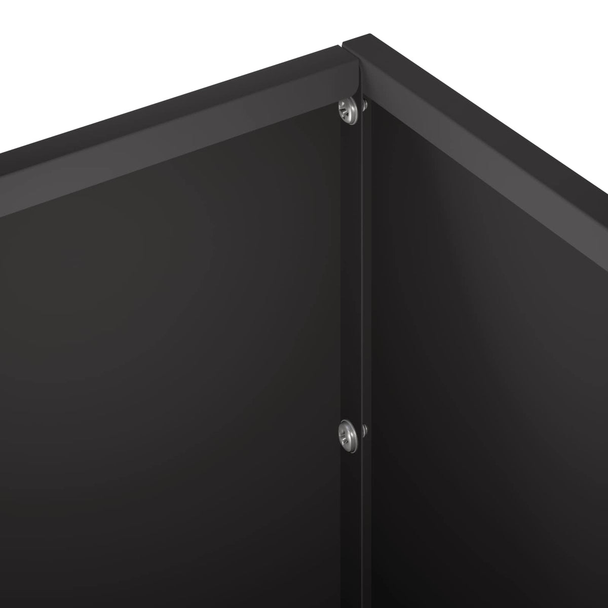 Plantenbak Zwart 80 x 20 x 20 cm Koudgewalst staal