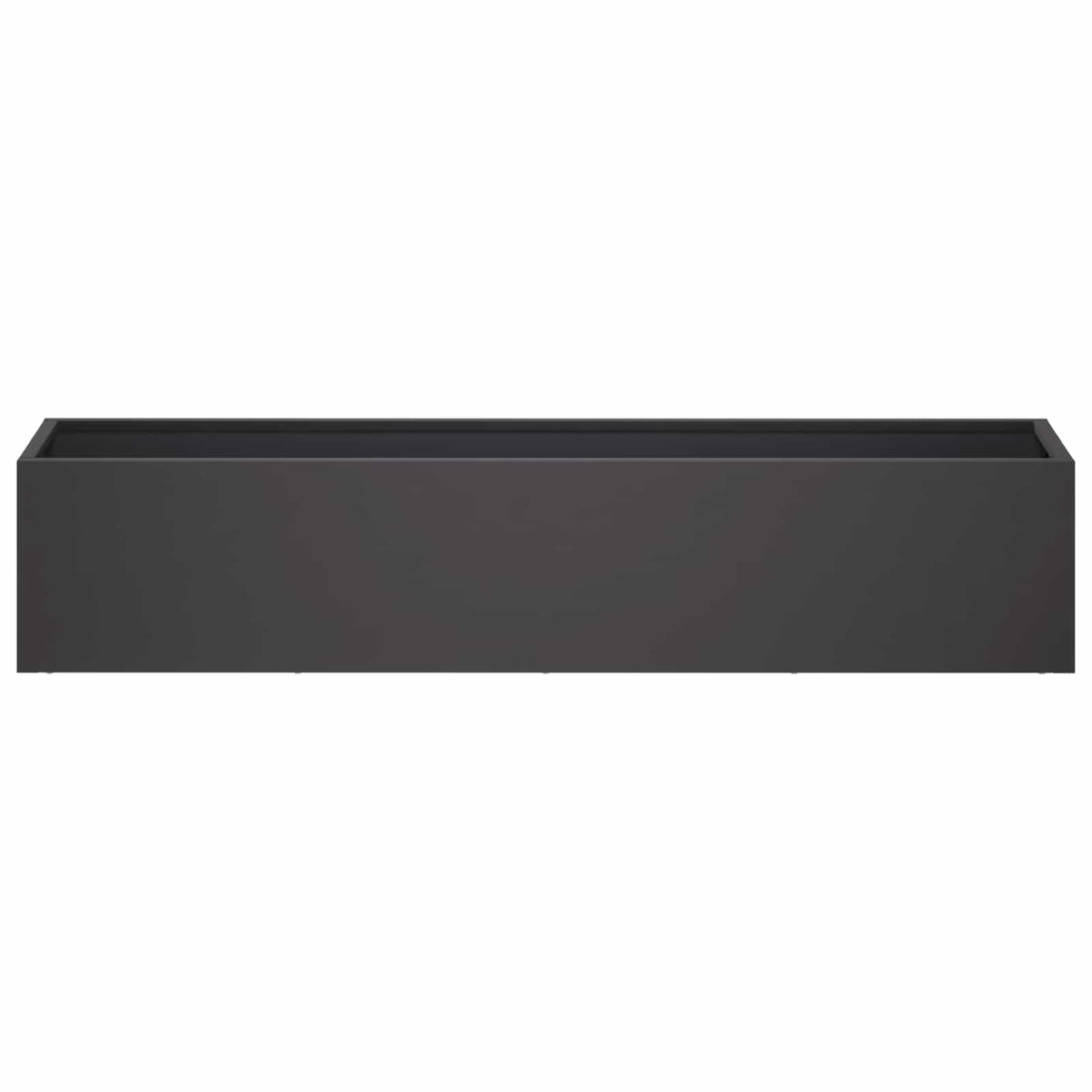 Plantenbak Zwart 80 x 20 x 20 cm Koudgewalst staal