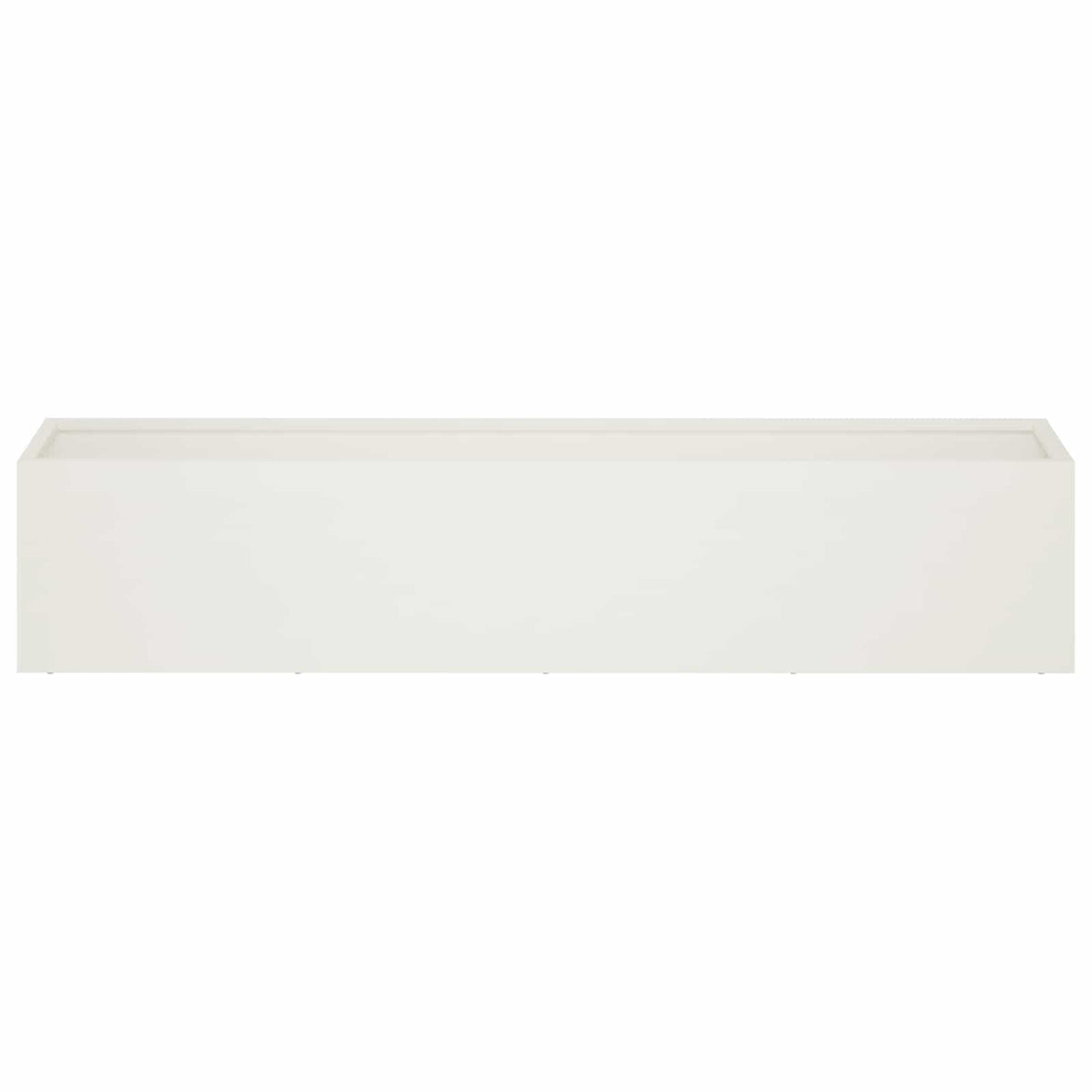 Plantenbak 2 st Wit 80 x 20 x 20 cm Koudgewalst staal