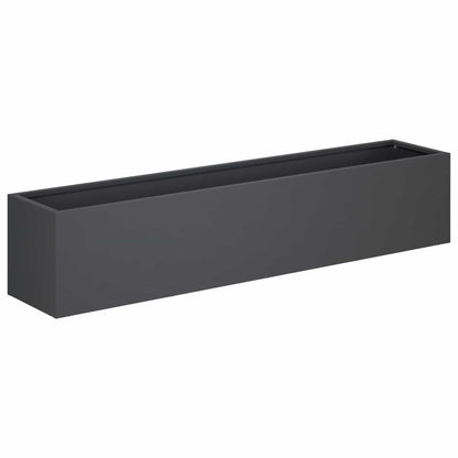 Plantenbak 2 st Antraciet 80 x 20 x 20 cm Koudgewalst staal