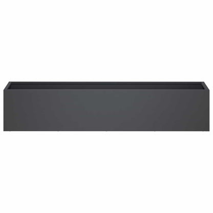 Plantenbak 2 st Antraciet 80 x 20 x 20 cm Koudgewalst staal