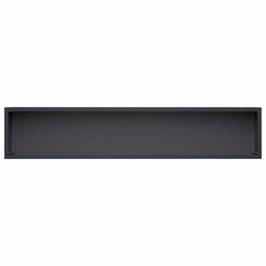 Plantenbak 2 st Antraciet 80 x 20 x 20 cm Koudgewalst staal