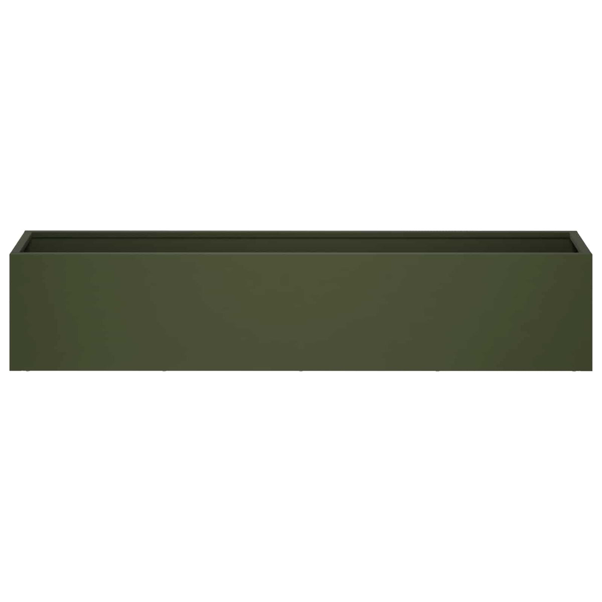 Plantenbak Olijfgroen 80 x 20 x 20 cm Koudgewalst staal