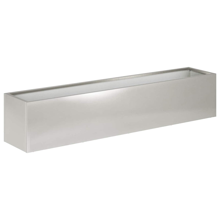 Plantenbak zilver 80 x 20 x 20 cm Roestvrij staal