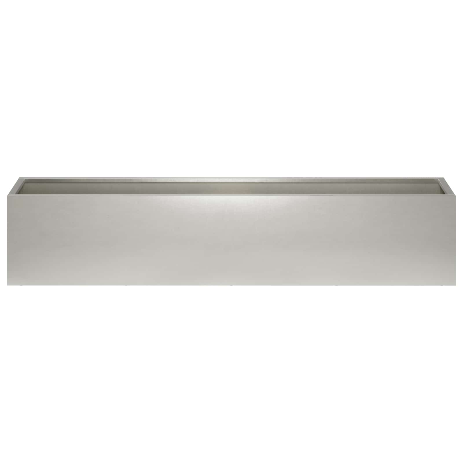 Plantenbak zilver 80 x 20 x 20 cm Roestvrij staal