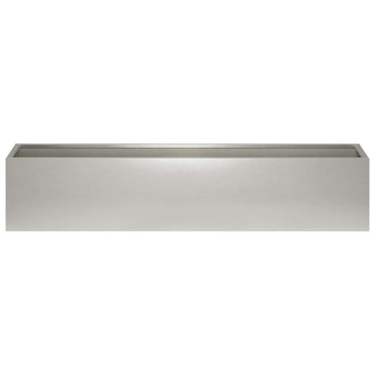 Plantenbak zilver 80 x 20 x 20 cm Roestvrij staal