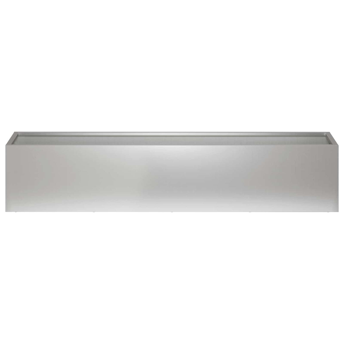Plantenbak 2 st zilver 80 x 20 x 20 cm Gegalvaniseerd staal