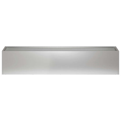 Plantenbak 2 st zilver 80 x 20 x 20 cm Gegalvaniseerd staal
