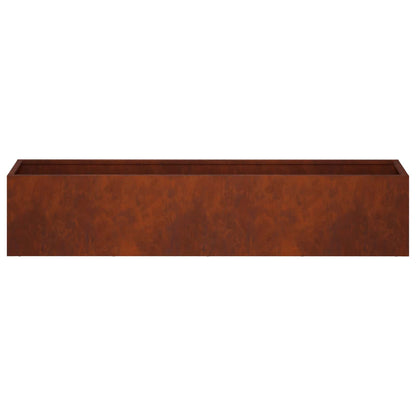 Plantenbak Roestkleurig 80 x 20 x 20 cm weervast staal