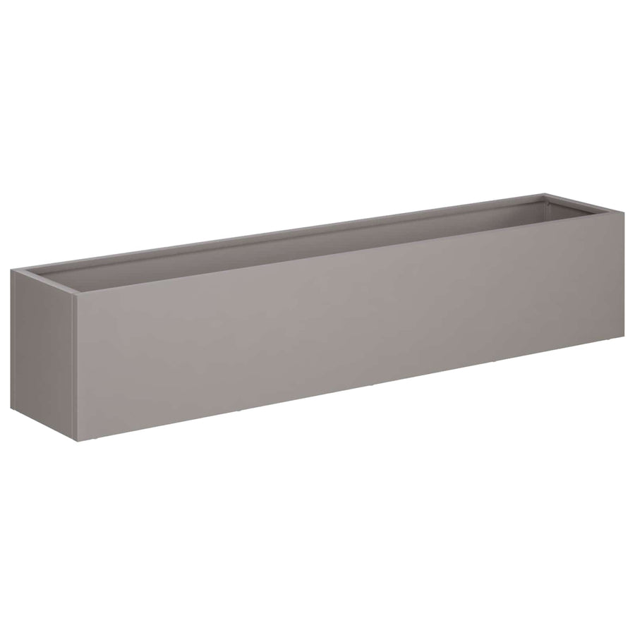 Plantenbak 2 st Roestkleurig 80 x 20 x 20 cm weervast staal