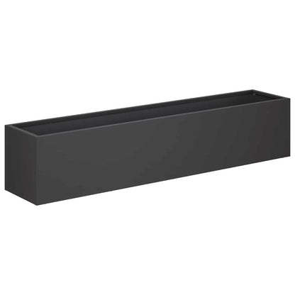 Plantenbak Zwart 100 x 20 x 20 cm Koudgewalst staal