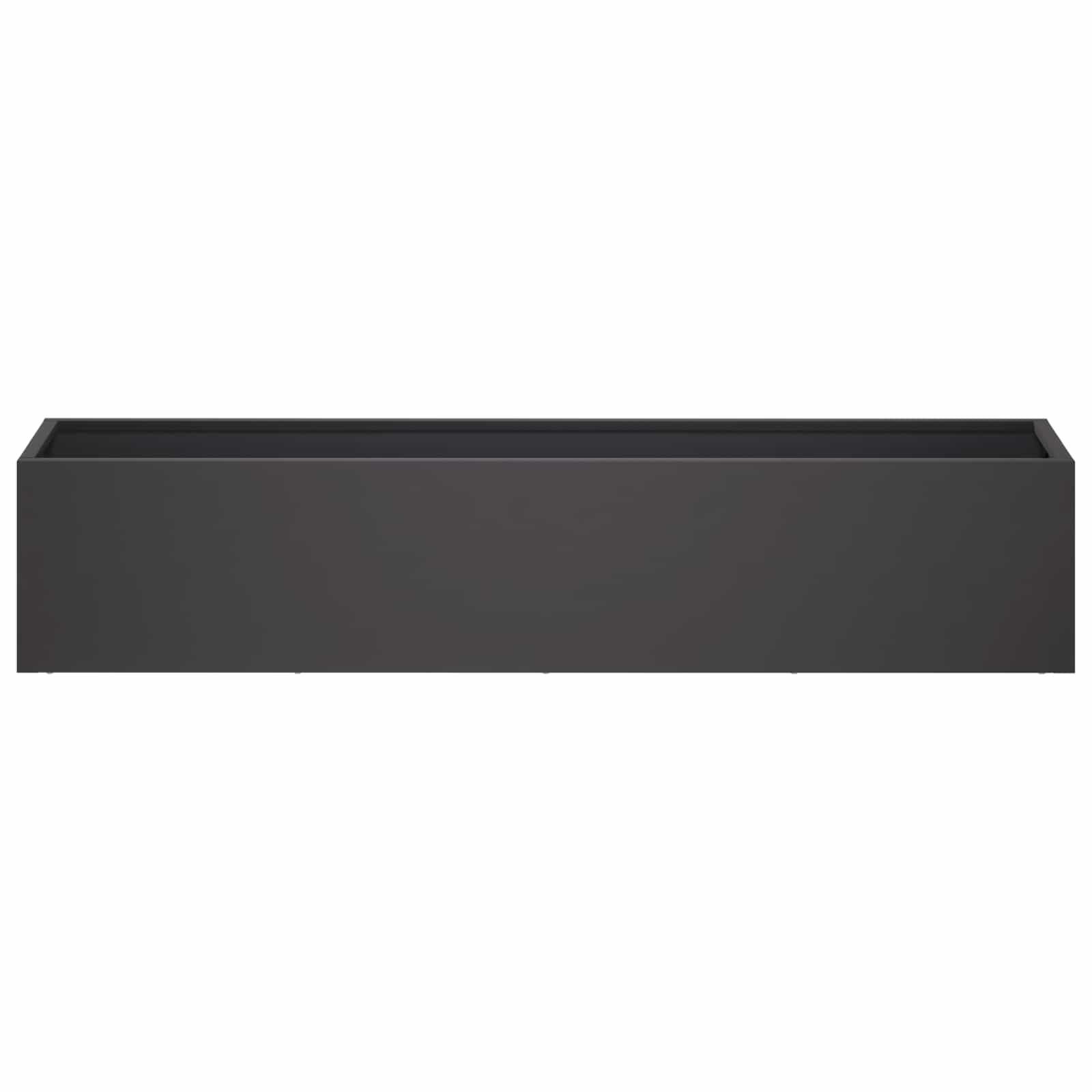 Plantenbak Zwart 100 x 20 x 20 cm Koudgewalst staal
